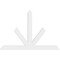 Ekena Millwork Saratoga Architectural Grade PVC Gable Bracket, 84"W x 56"H x 2"D x 6"F, 16/12 Pitch GBP084X56X0206SAR00 - alternate 4
